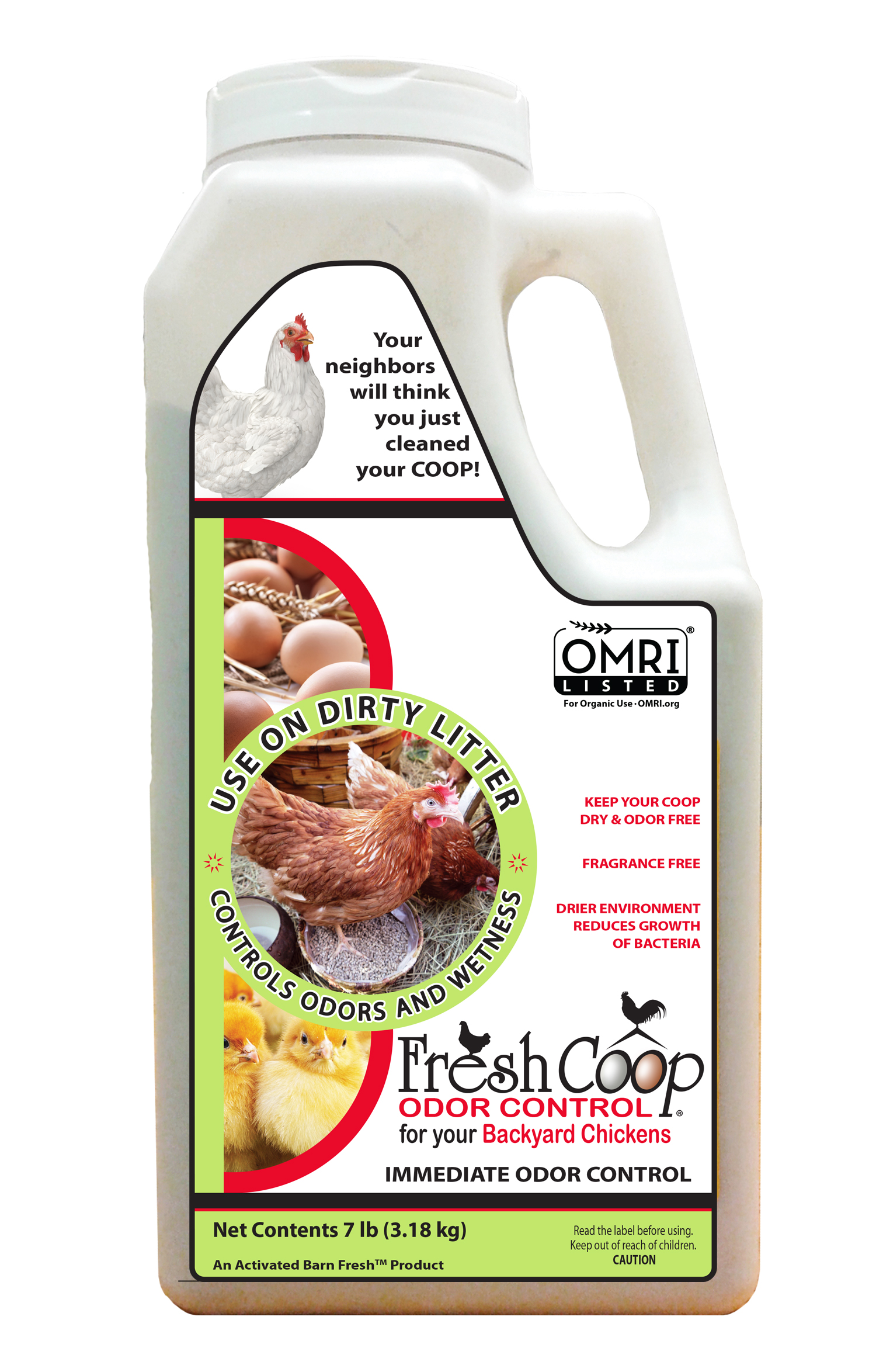 Fresh Coop Odor Control 7 lb jug by Progressive Planet for backyard chicken coops