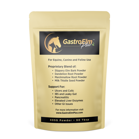 GastroElm Plus 405-gram Big Bag of natural equine and pet digestive supplement powder