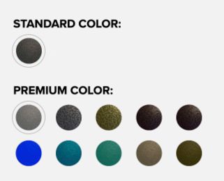 HayBox custom powder-coat color options for automatic horse feeder
