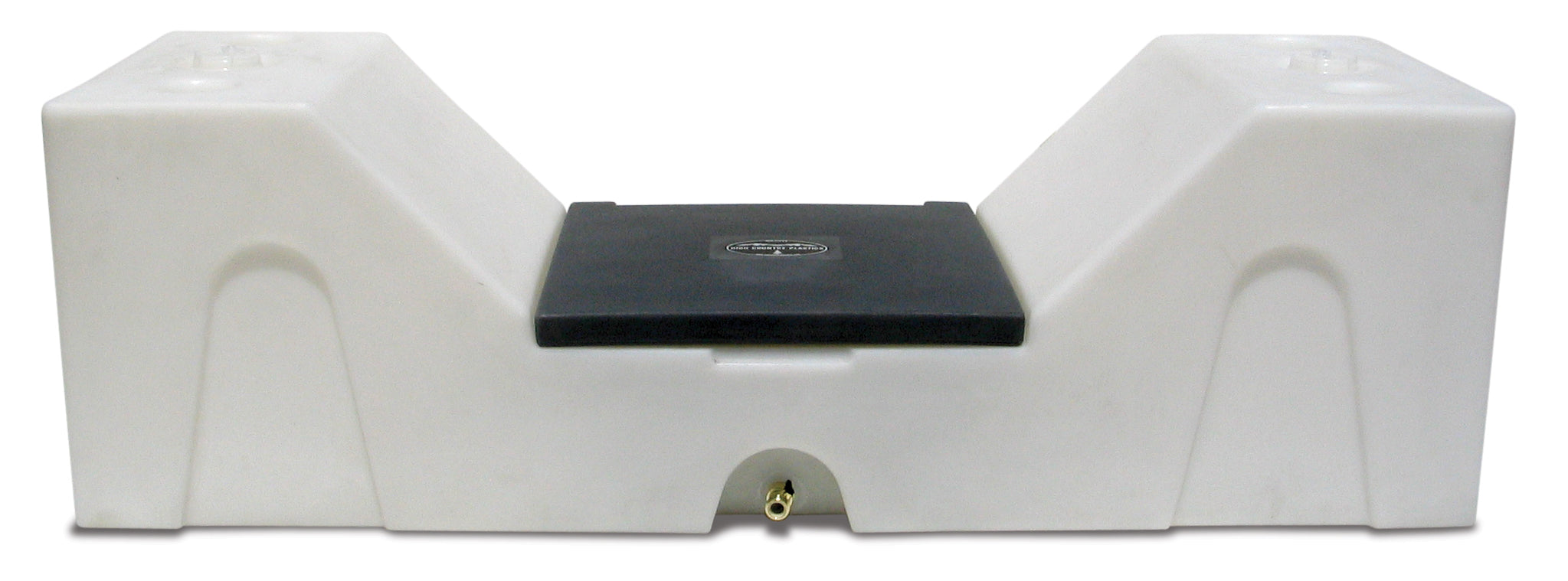 High Country Plastics TC-63 Pickup Bed Water Caddy with its center storage lid and two raised tank ends