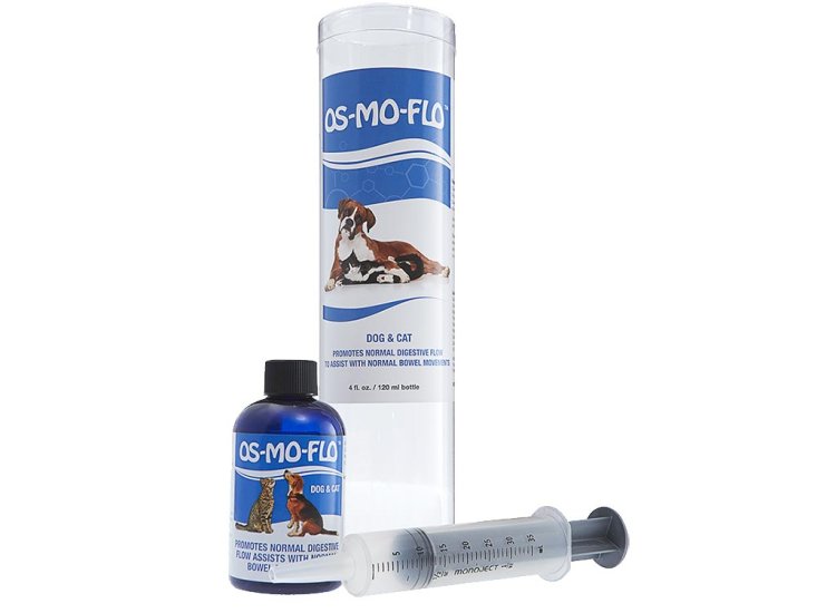 OS-MO-FLO for Dogs and Cats digestive flow supplement bottle by Horse Sense Solutions