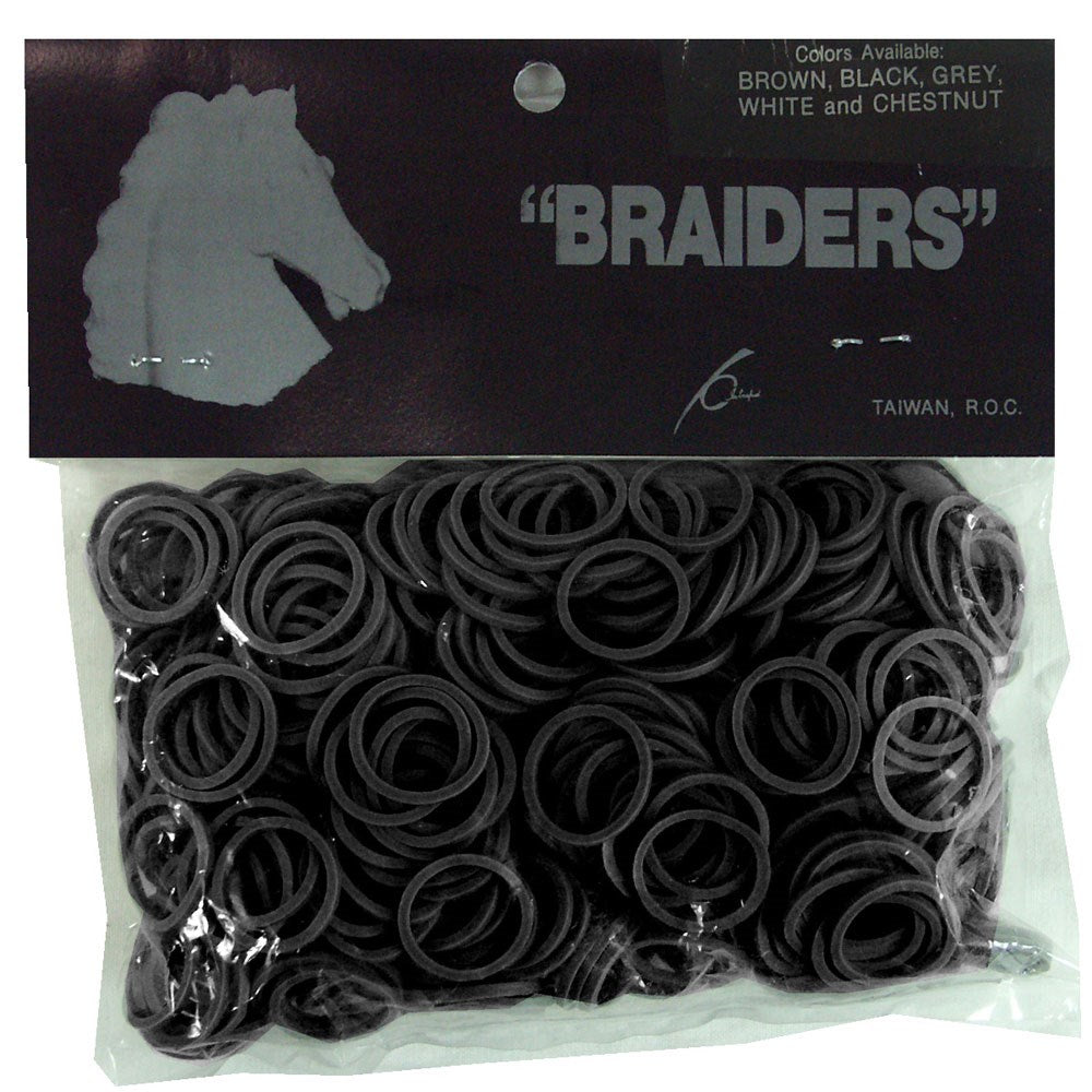 Horse mane and tail braiding bands from Intrepid International for coat and mane care
