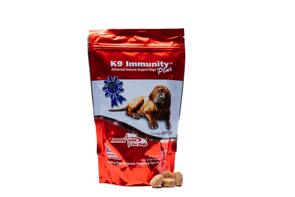 K9 Immunity Plus immune support chews for dogs front of bag