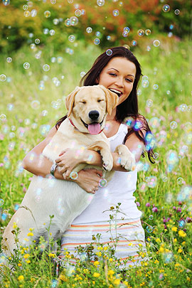 Happy healthy dog with clear skin and shiny coat after K9 KlearUp