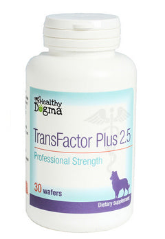 K9 Medicinals TransFactor Plus 2.5 purified colostrum immune support wafers for dogs - bottle