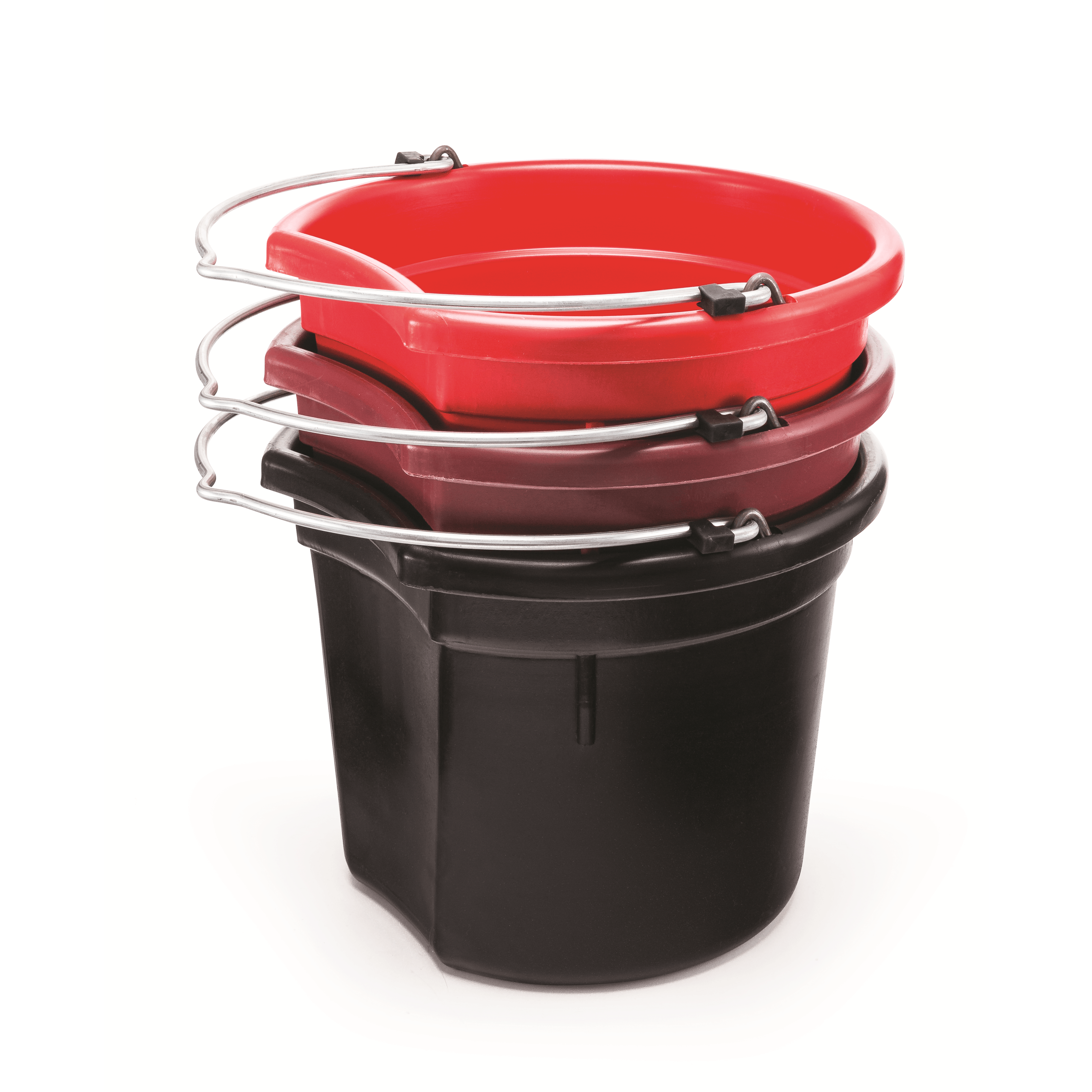 K&D Equestrian KD-120 20 qt Platinum Line flat back horse bucket