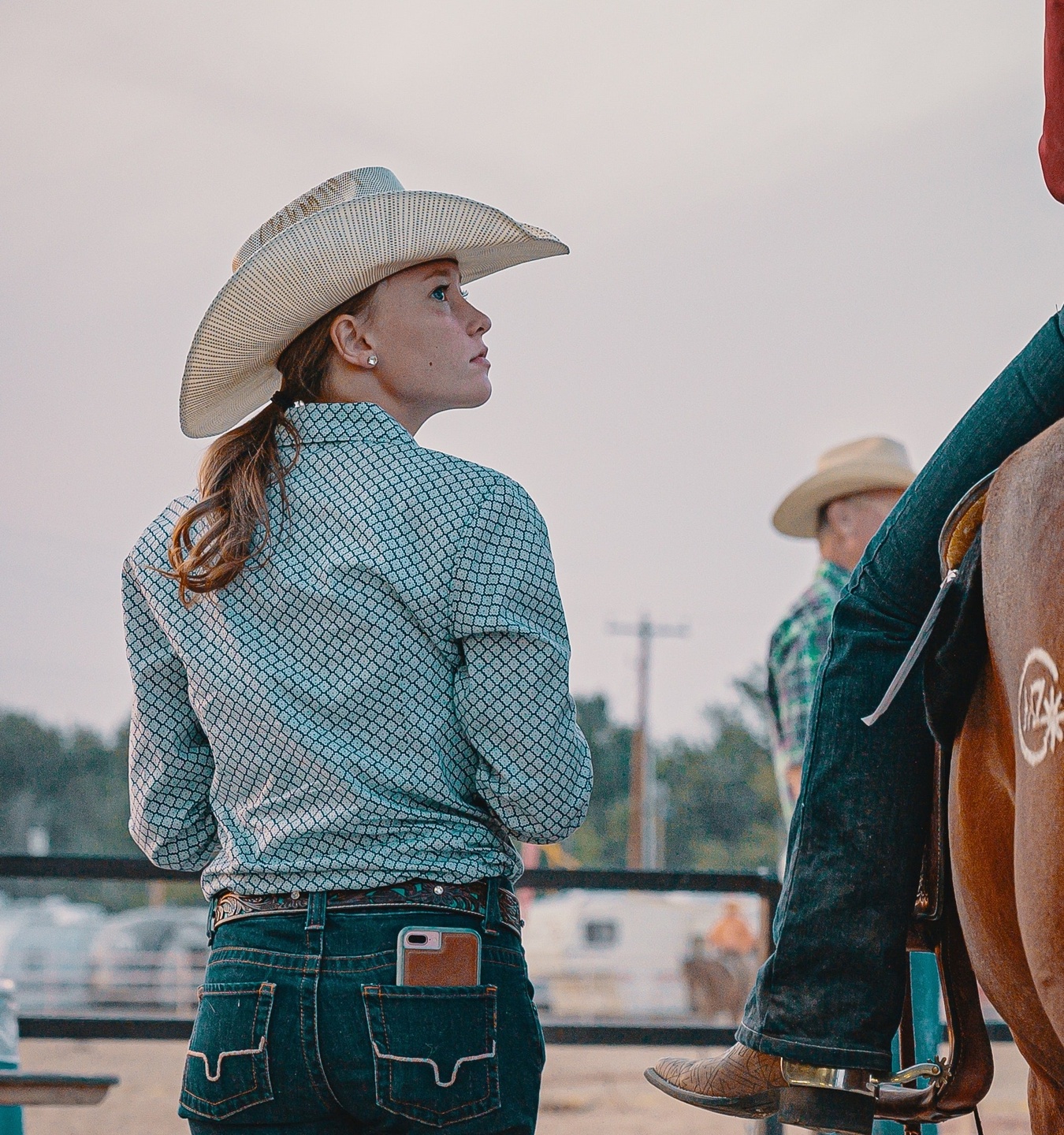 Horse and handler working together, illustrating Larry Surrett online horse training techniques