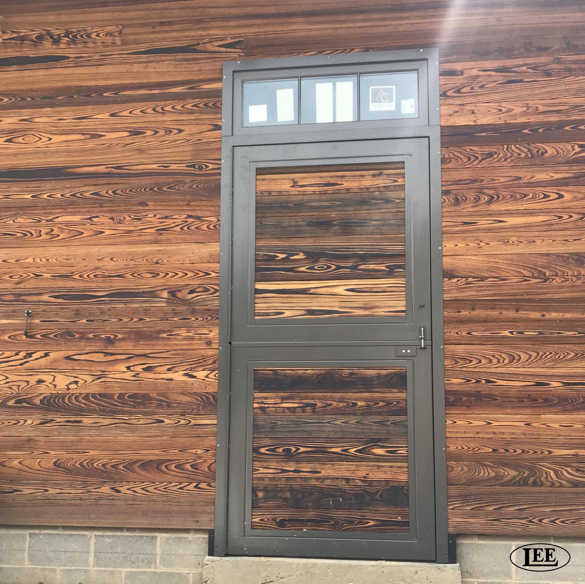 Exterior Dutch door open top half for stall ventilation and turnout