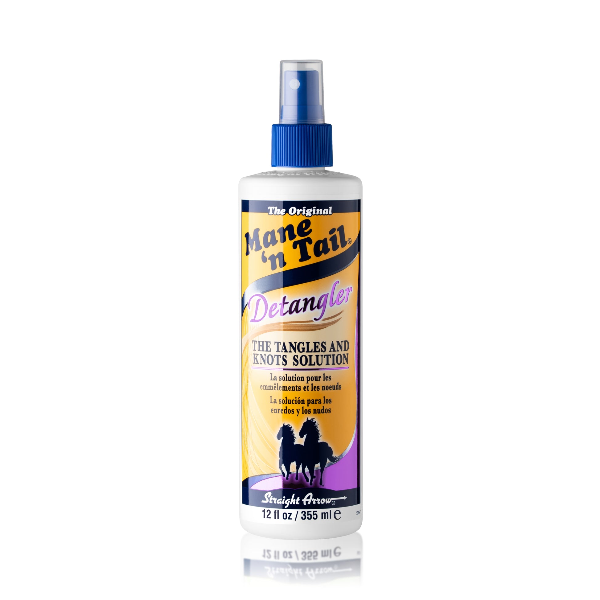 Mane 'n Tail Detangler Spray 12 oz bottle front by Straight Arrow Products
