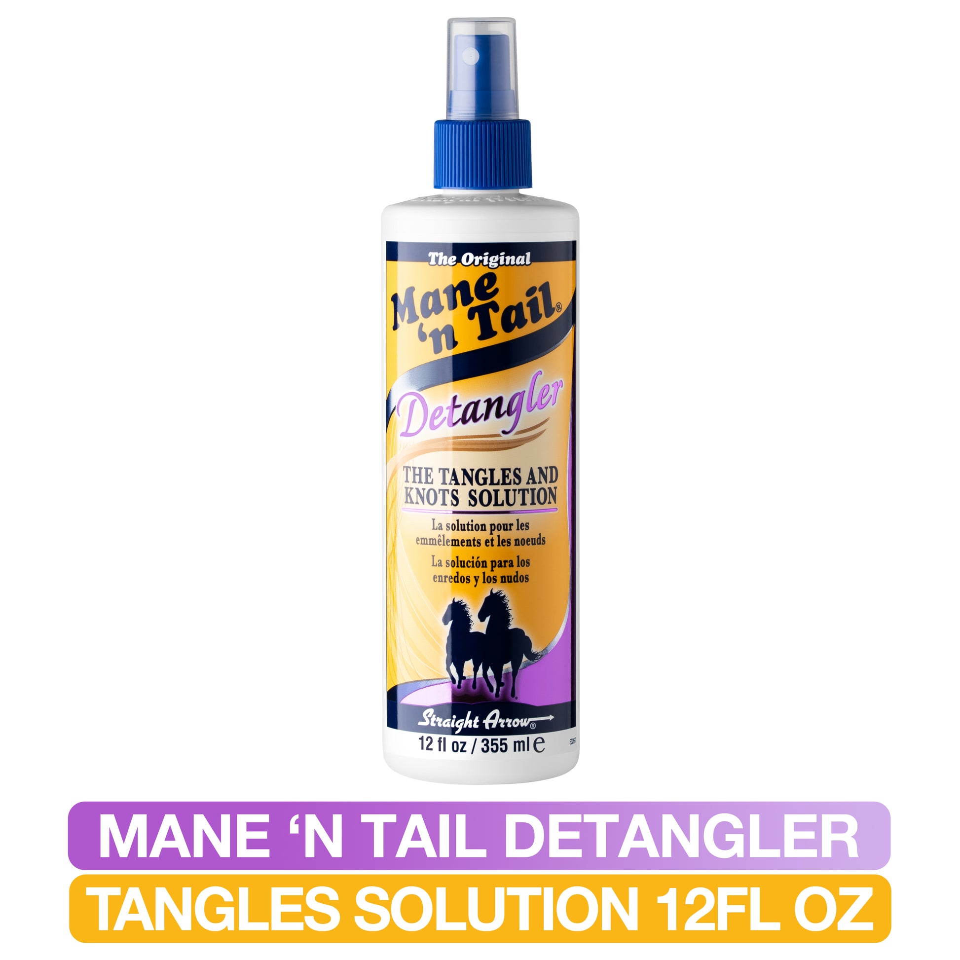 Mane 'n Tail Detangler Spray 12 oz product tags front view