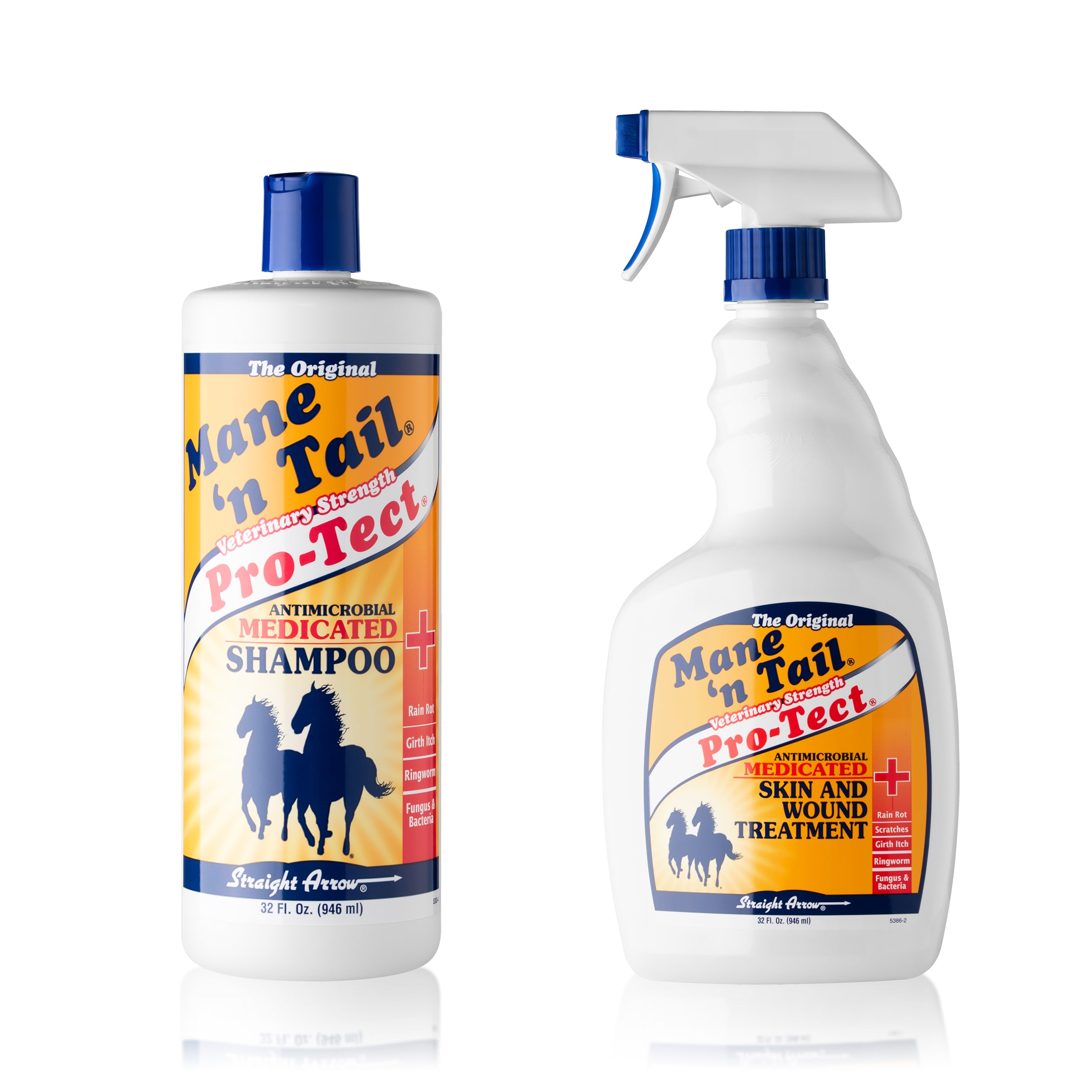 Mane 'n Tail Pro-Tect Veterinary Strength Medicated Shampoo and Spray antimicrobial set