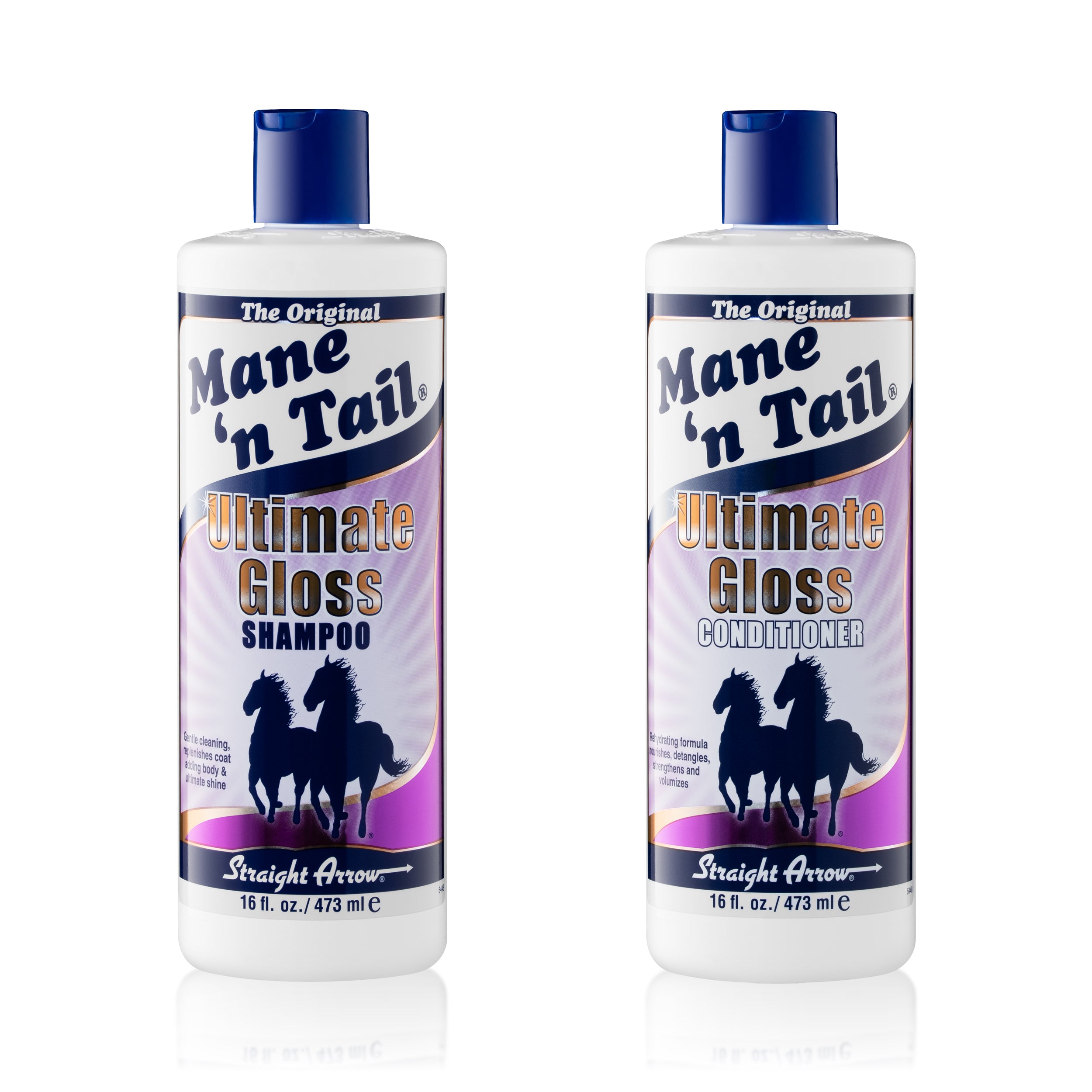Mane 'n Tail Ultimate Gloss Shampoo and Conditioner 16 oz set for show-ring shine
