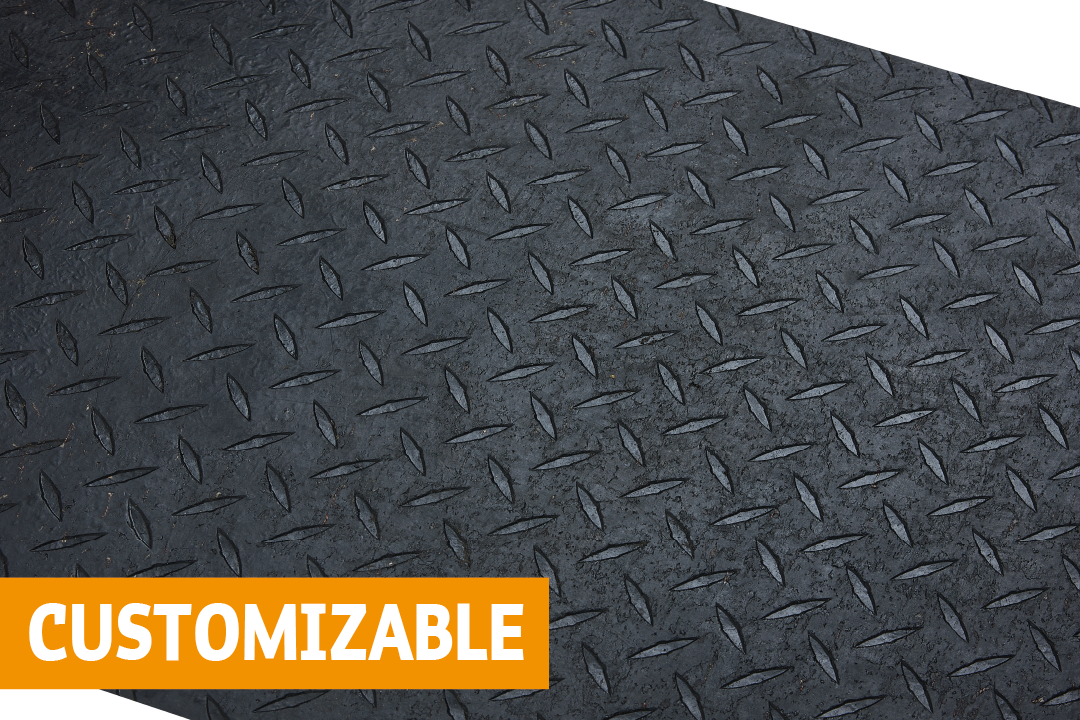 LRP Soft Stall diamond-plate cushioned rubber horse stall mat from Mats Inc.