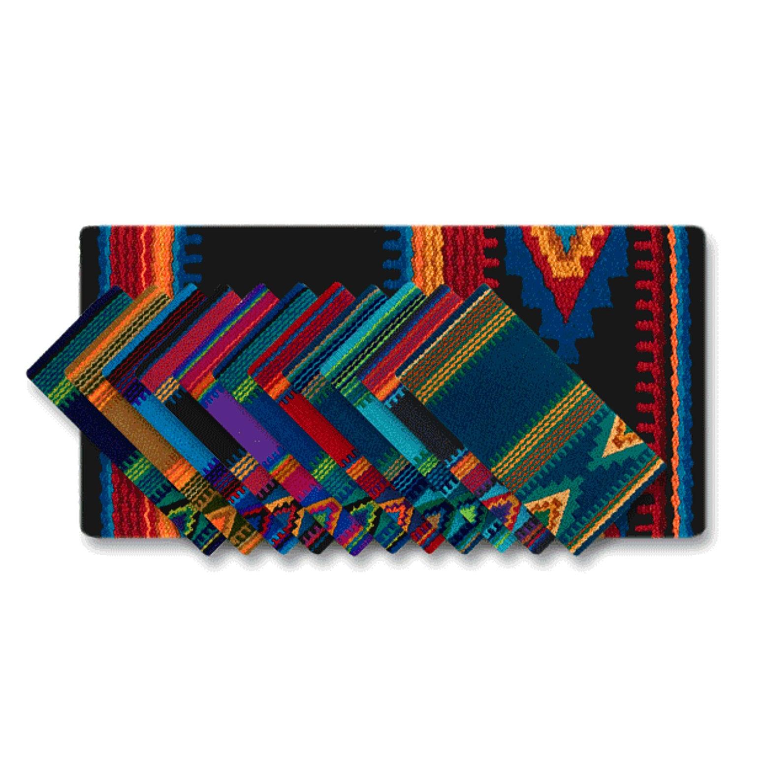 Mayatex Firecracker 100 percent New Zealand wool saddle blankets in multiple colors