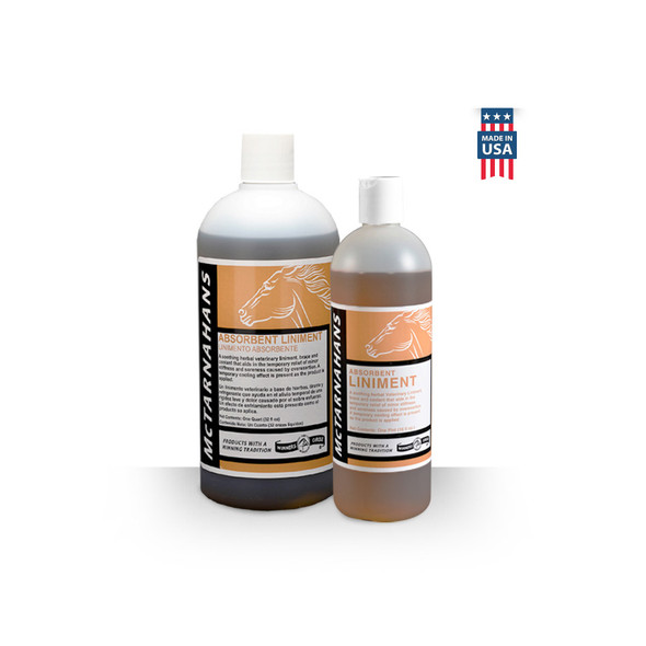 McTarnahans Absorbent Liniment maximum strength herbal brace and coolant for horses