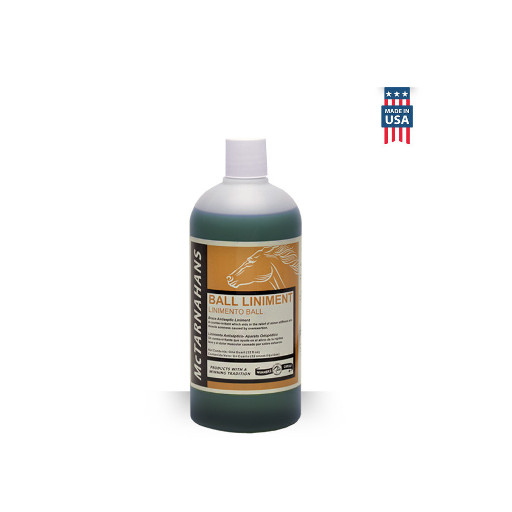 McTarnahans Ball Liniment brace antiseptic for equine muscle soreness by Jacks Inc