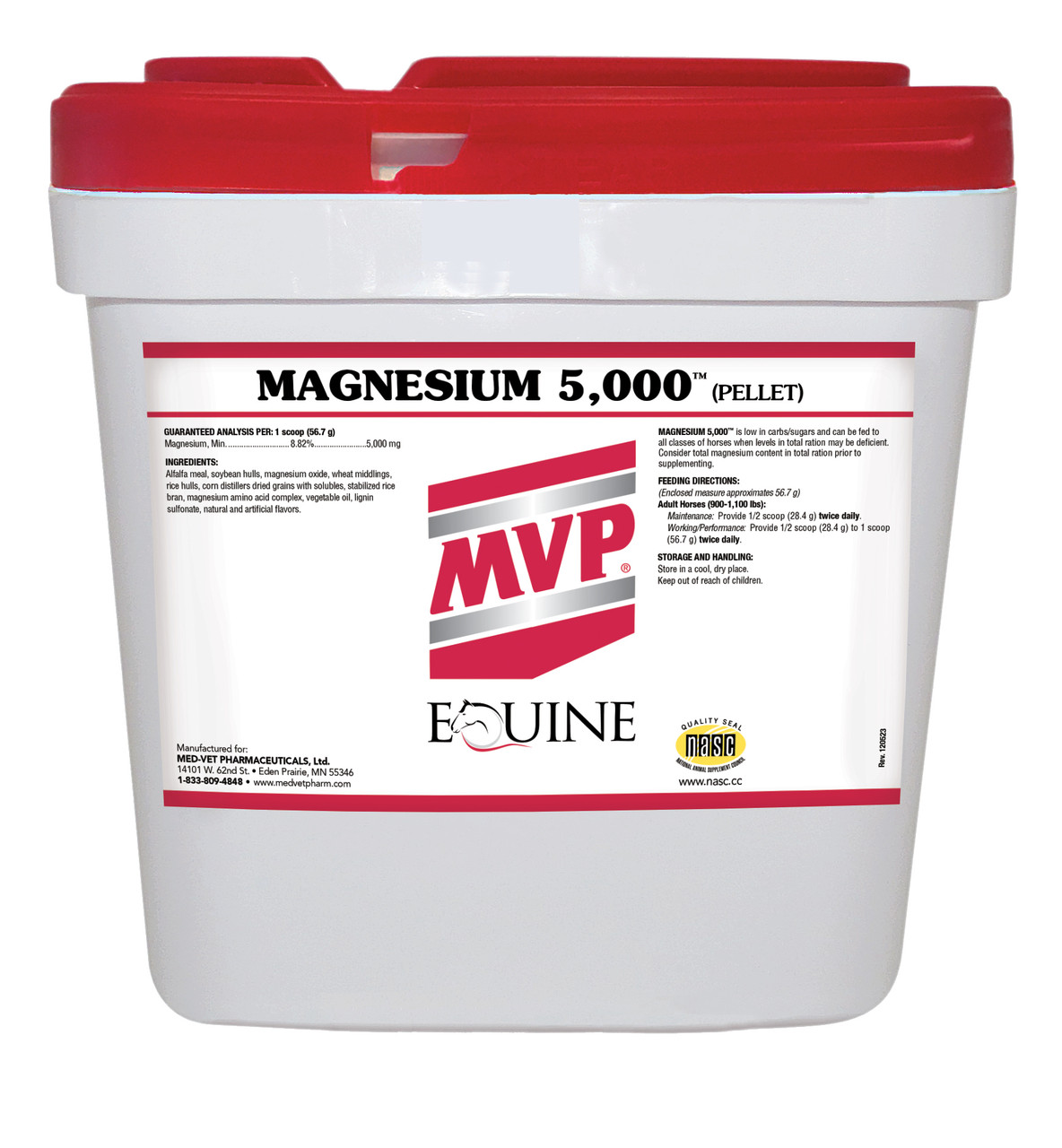 Magnesium 5000 pellets horse muscle and nerve supplement 20 lb and 40 lb by MVP
