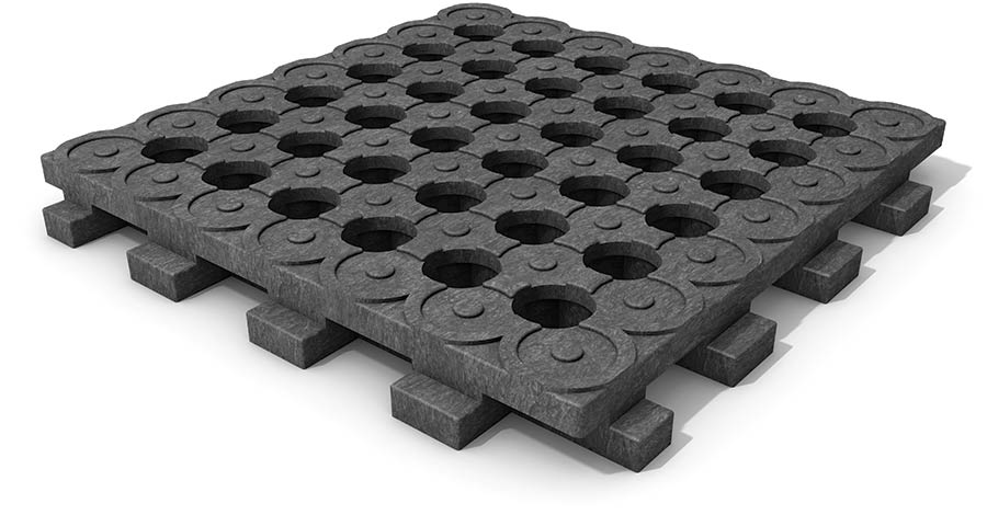 Mud Control Grid recycled plastic interlocking grid by HAHN Plastics