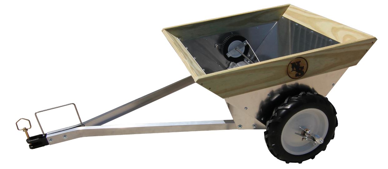 Newer Spreader Model 100 Series single-drum manure spreader for 1 to 4 horse stalls