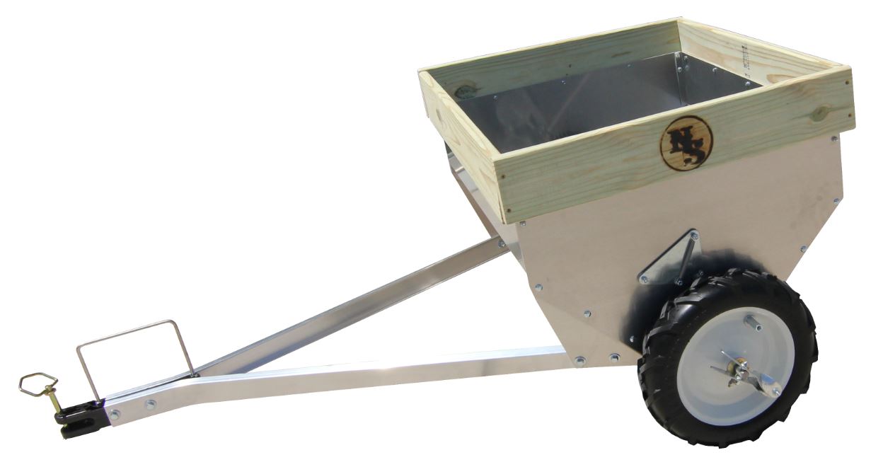 Newer Spreader Model 200 Series split-axle 13 cubic foot manure spreader for 1 to 8 stalls