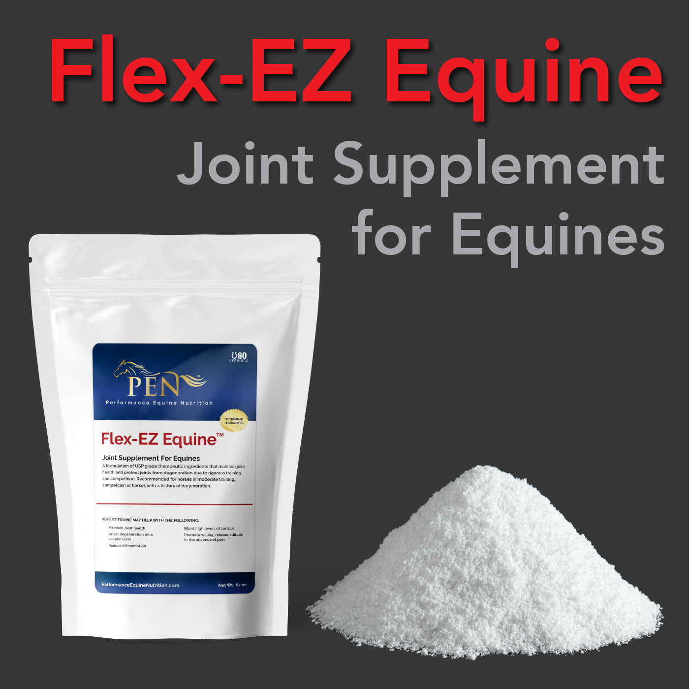 Flex EZ Equine joint supplement with glucosamine by Performance Equine Nutrition