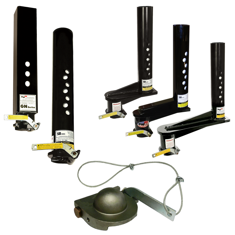 PopUp Towing Products gooseneck couplers for horse trailers