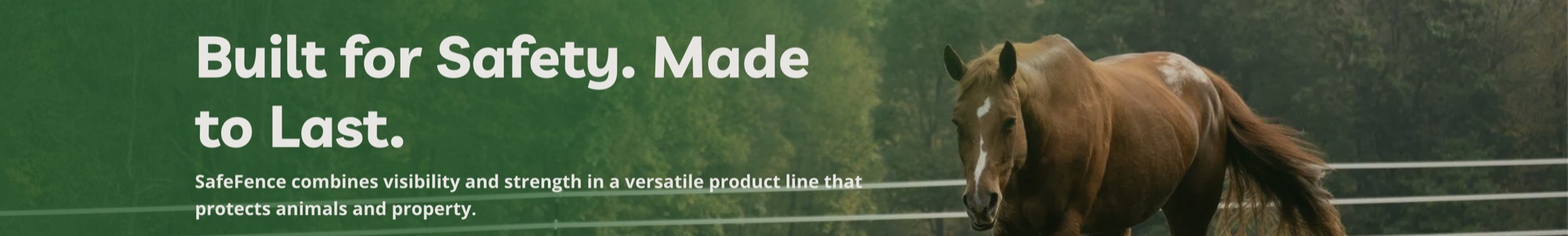Powerfields SAFE-FENCE — built for safety, made to last