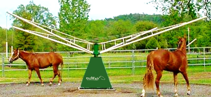 ProWalk Superior Walker rotating horse exercise machine in distinctive ProWalk blue
