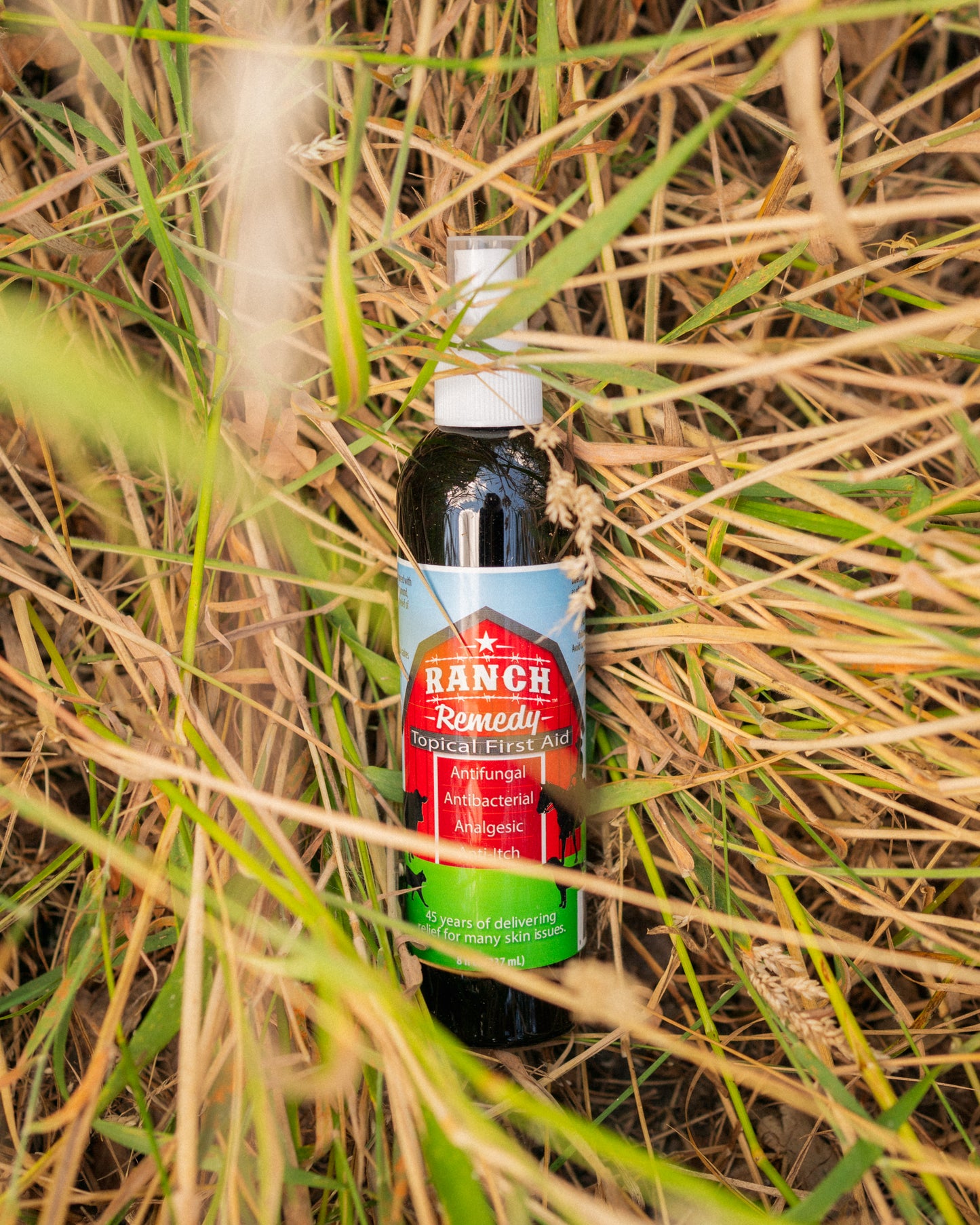 Ranch Remedy Topical First Aid bottle for itch and hot spot relief