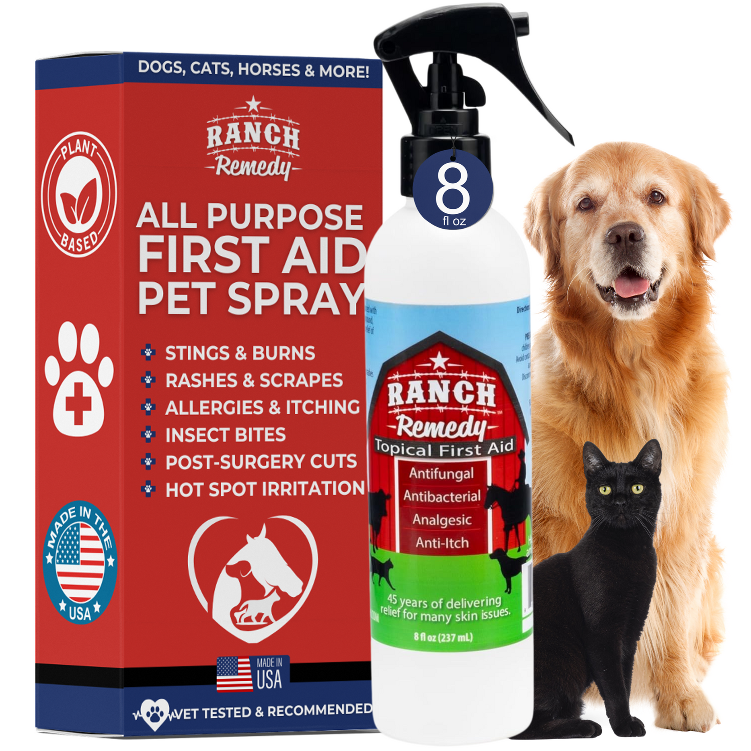 Ranch Remedy Topical First Aid all-natural pet spray bottle