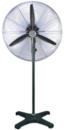 Rapid Cool pedestal misting fan unit for barn and stable cooling