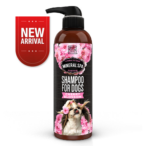 RELIQ Natural Mineral SPA Cherry Blossom dog shampoo 500ml bottle