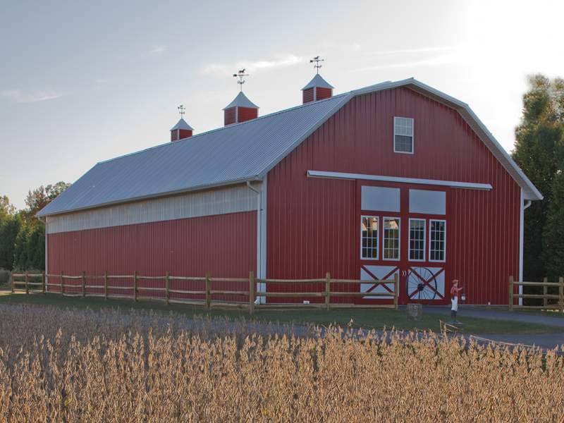 Rigidply Rafters PLYCO EQQUS pre-assembled equine Dutch door system for horse barn