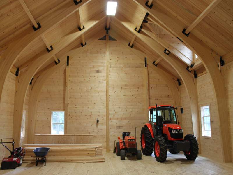 Rigidply Rafters glu-laminated arch structure, Robesonia PA