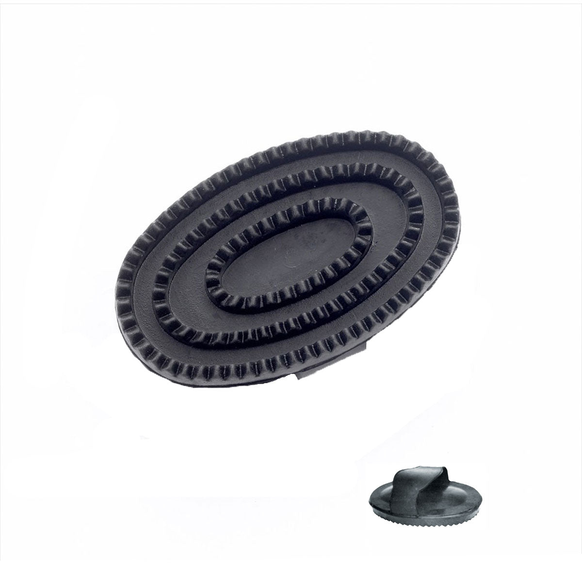 Large rubber horse curry comb for loosening dirt before shampoo and conditioner