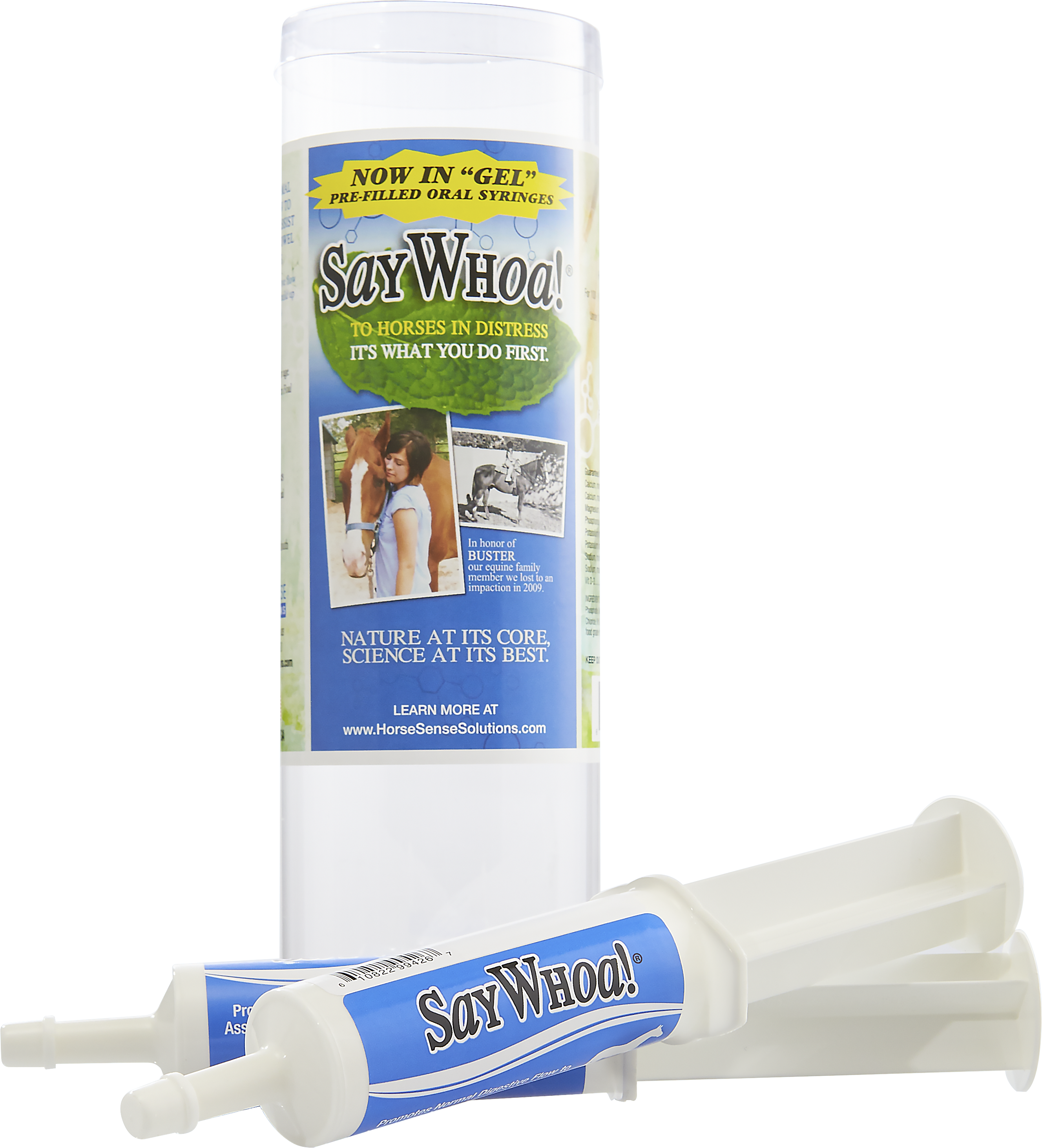 SayWhoa! all-natural horse colic treatment gel by I.C.E. Products USA