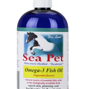 SeaPet Omega 3 Fish Oil peppermint flavor for horses bottle