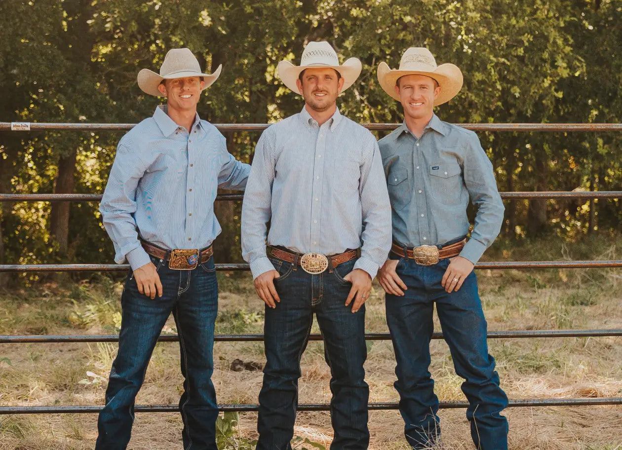 Matt, Trevor and Jeff Chandler, the brothers who own Seven Peaks Fence and Barn