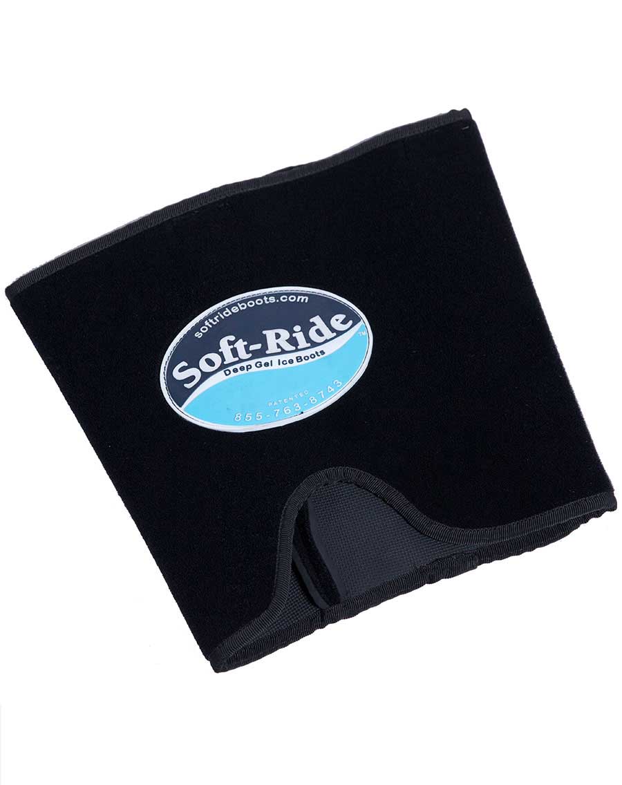 Soft-Ride Ice Spa padded gel retention sleeve that secures above the knee or hock