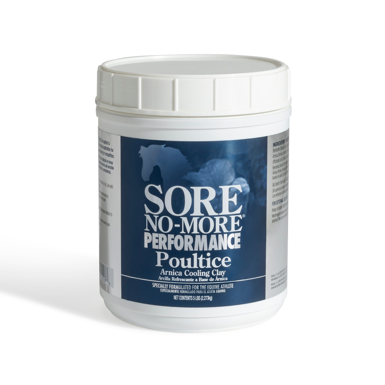 Sore No-More Performance Poultice 5 lb tub of arnica cooling clay from Arenus Animal Health