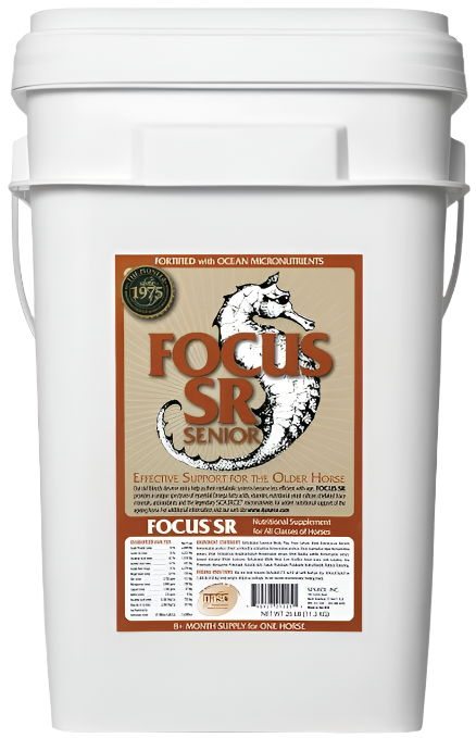 Source FOCUS SR Senior horse supplement 25 lb economy container