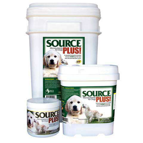 SOURCE PLUS for Dogs micronutrient supplement container