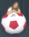 Sportogo 40-inch red and white soccer ball cover horse play ball