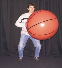 Sportogo giant basketball training ball in use outdoors