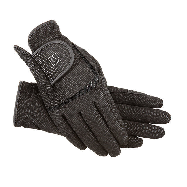 SSG 2100 Digital riding glove in black with Digital palm for grip and feel