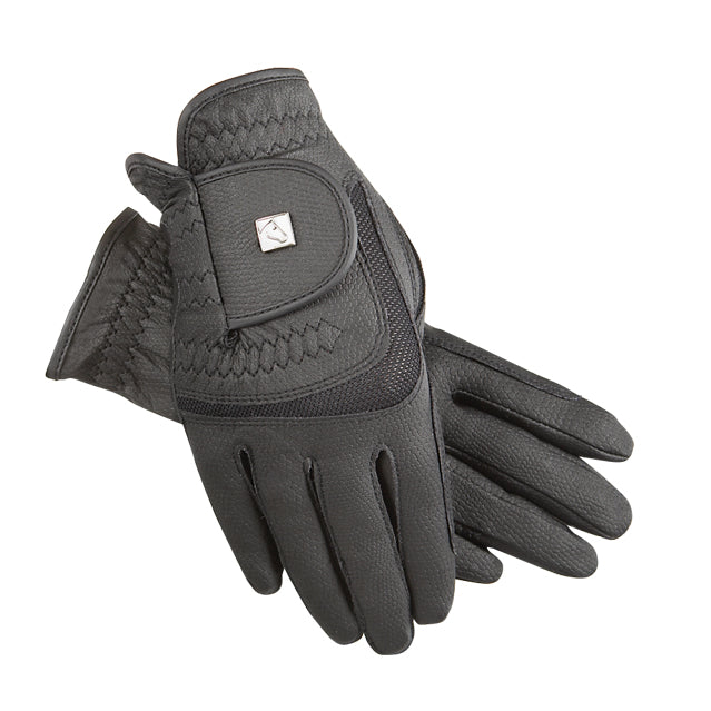 2200 SSG Soft Touch riding glove in black with the Aquatack palm
