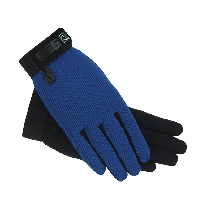 8600 SSG All Weather waterproof riding gloves in blue for cold and wet conditions