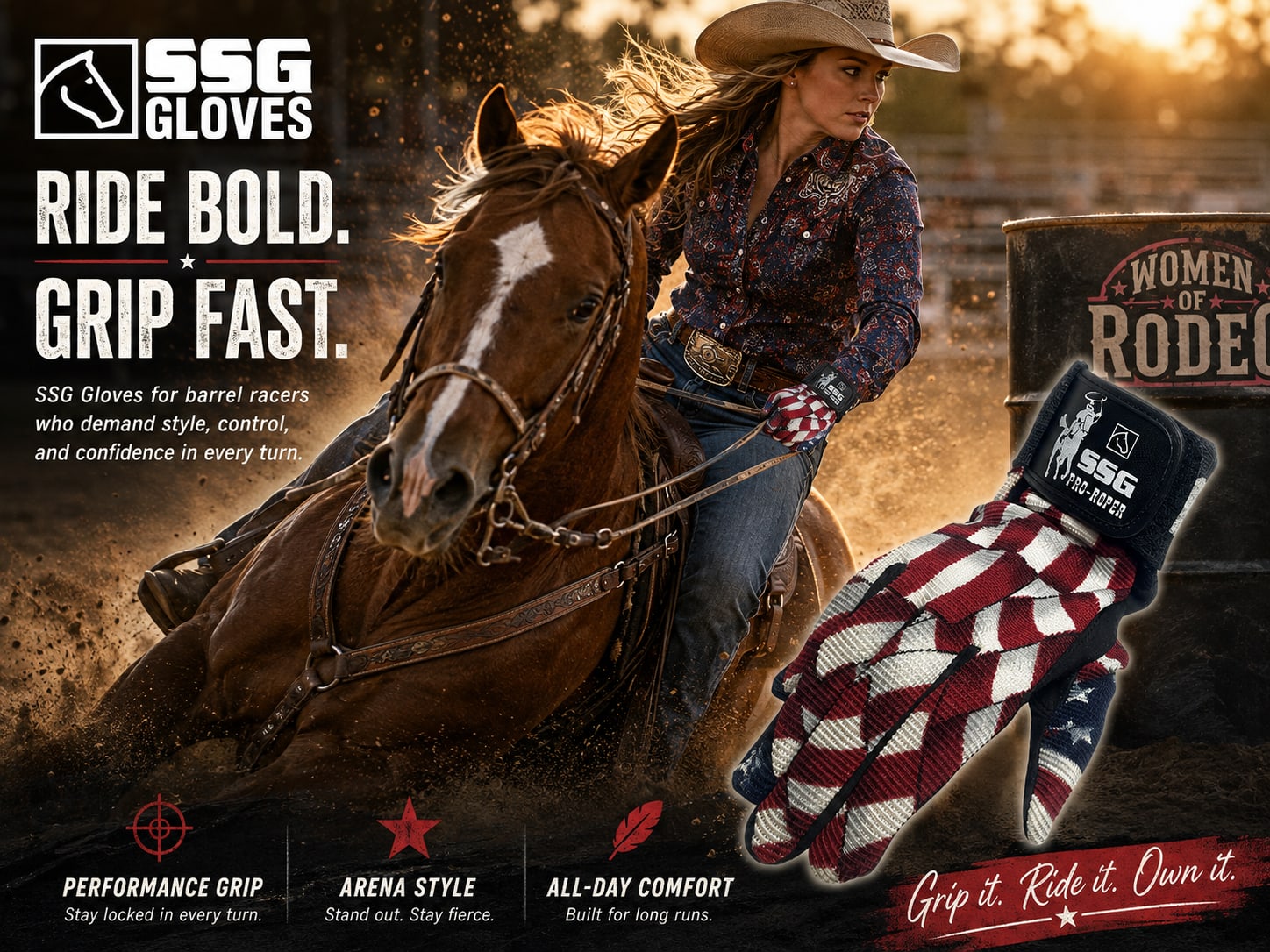SSG Riding Gloves — grip and feel built for the run to the first barrel