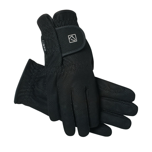 2150 SSG Digital Winter Lined gloves in black with a pebbled grip texture