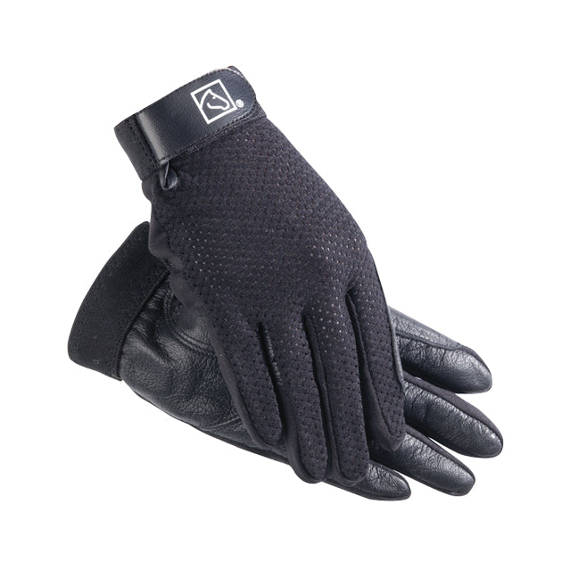 3000 SSG Kool Flo summer show gloves with a Lycra mesh back and leather palm